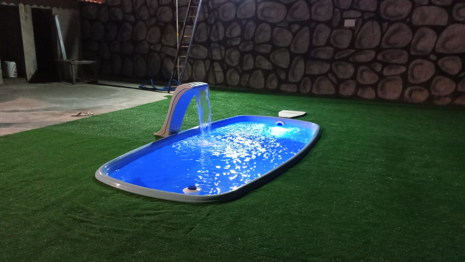 Momento de lazer na piscina